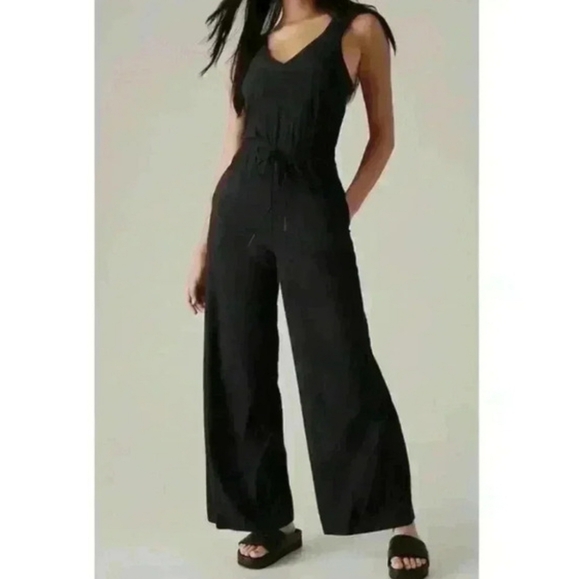 Athleta Pants - Athleta Savannah JumpSuit Black SzS